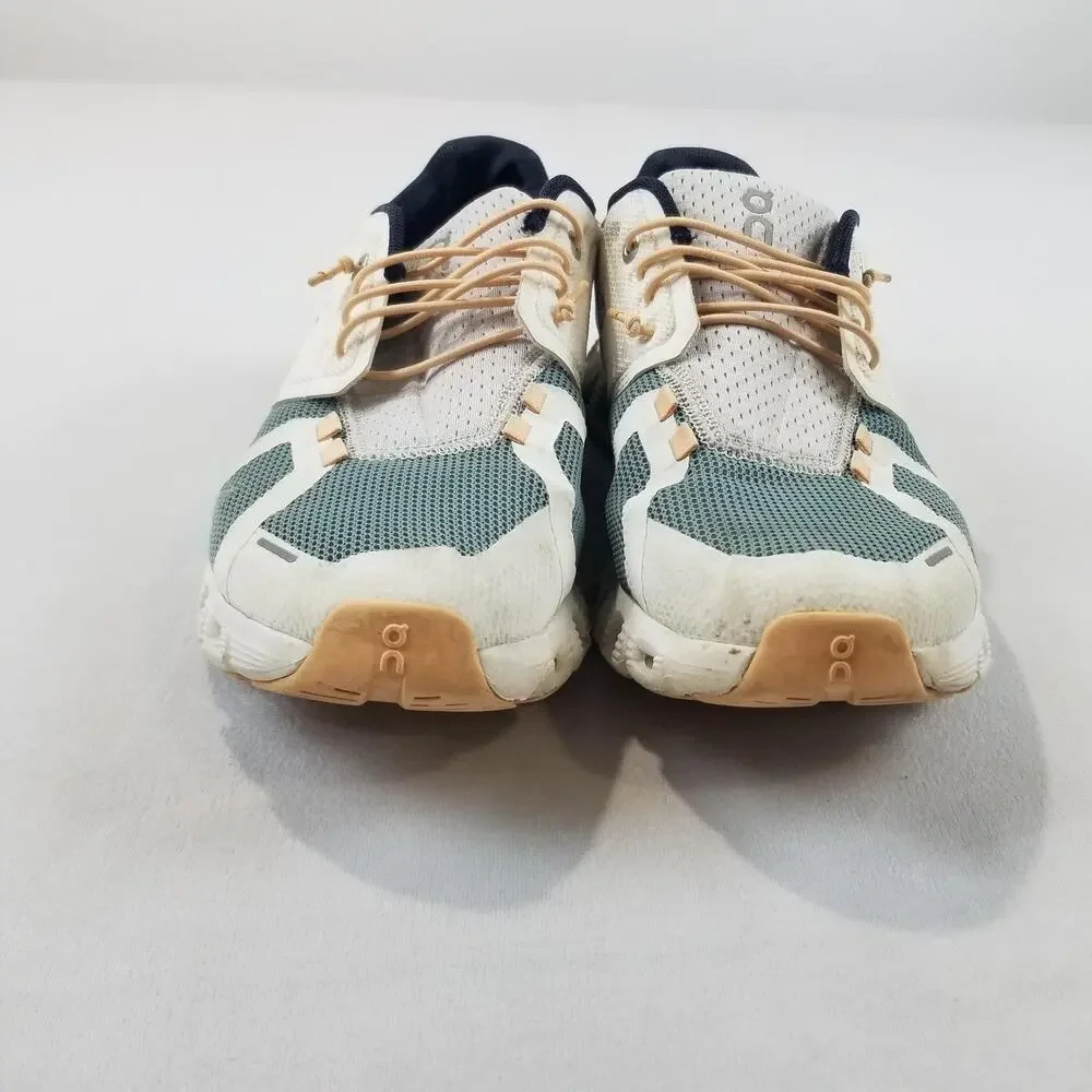 On Cloud Shoes Womens Size 9 White Teal Mesh Running Athletic Sneakers 69.98856 - Picture 4 of 9